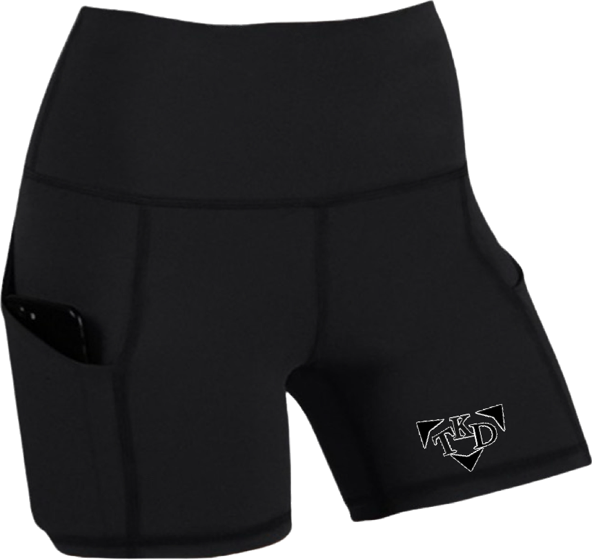 Women's Gym Compression Shorts With Pockets bc