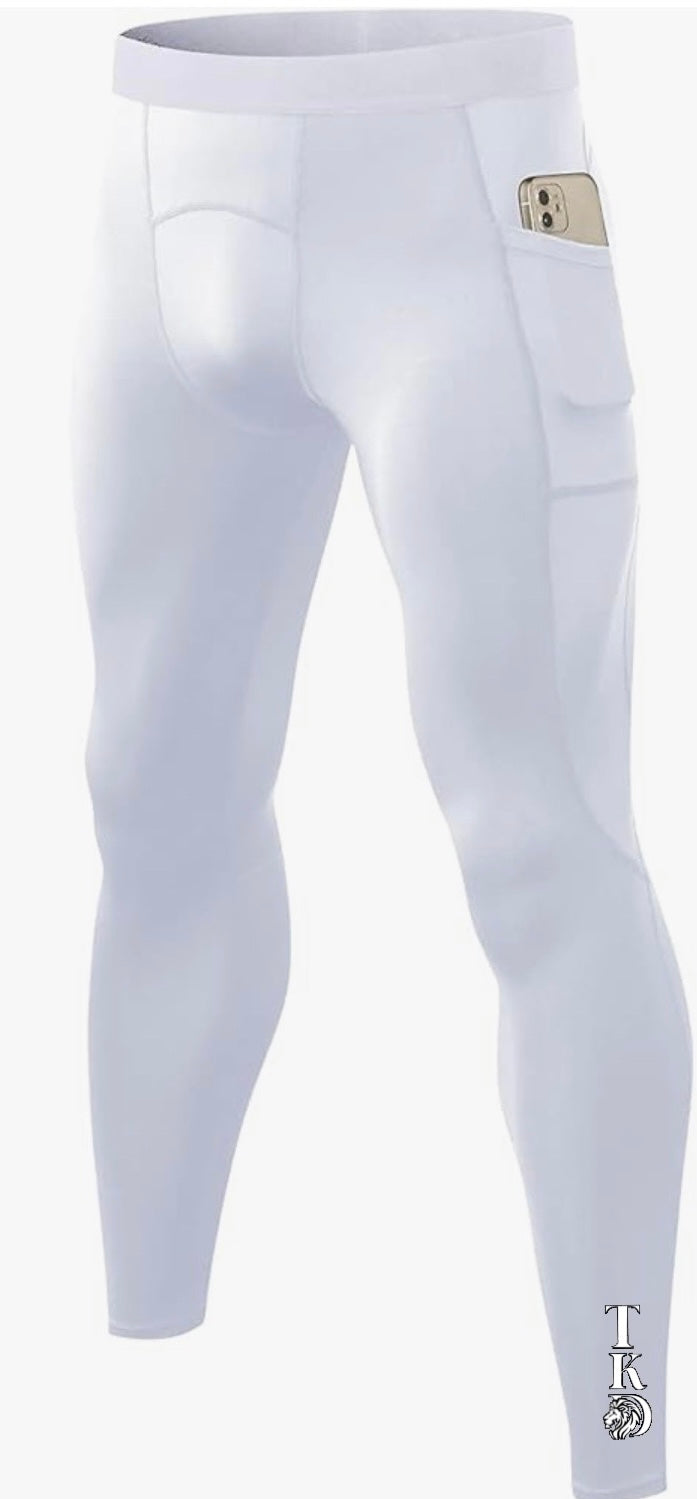 Men's Sports Compression Tights Leggings With Pockets