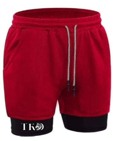 Men 2in1 Compression Shorts