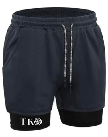 Men 2in1 Compression Shorts