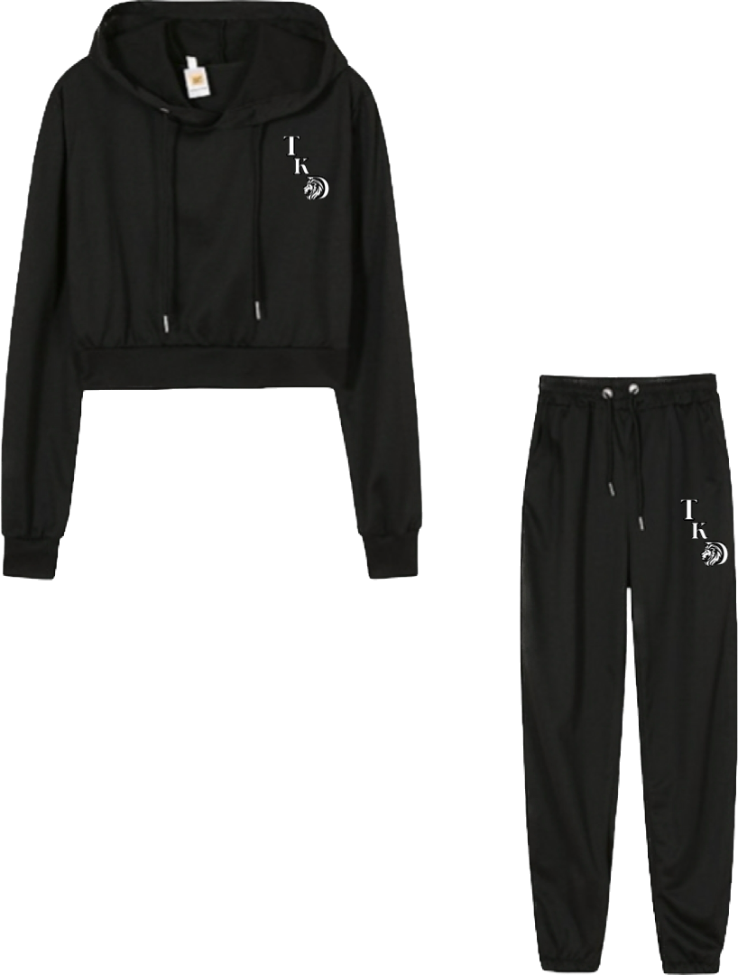 Women Crop Top Jogging Outfit