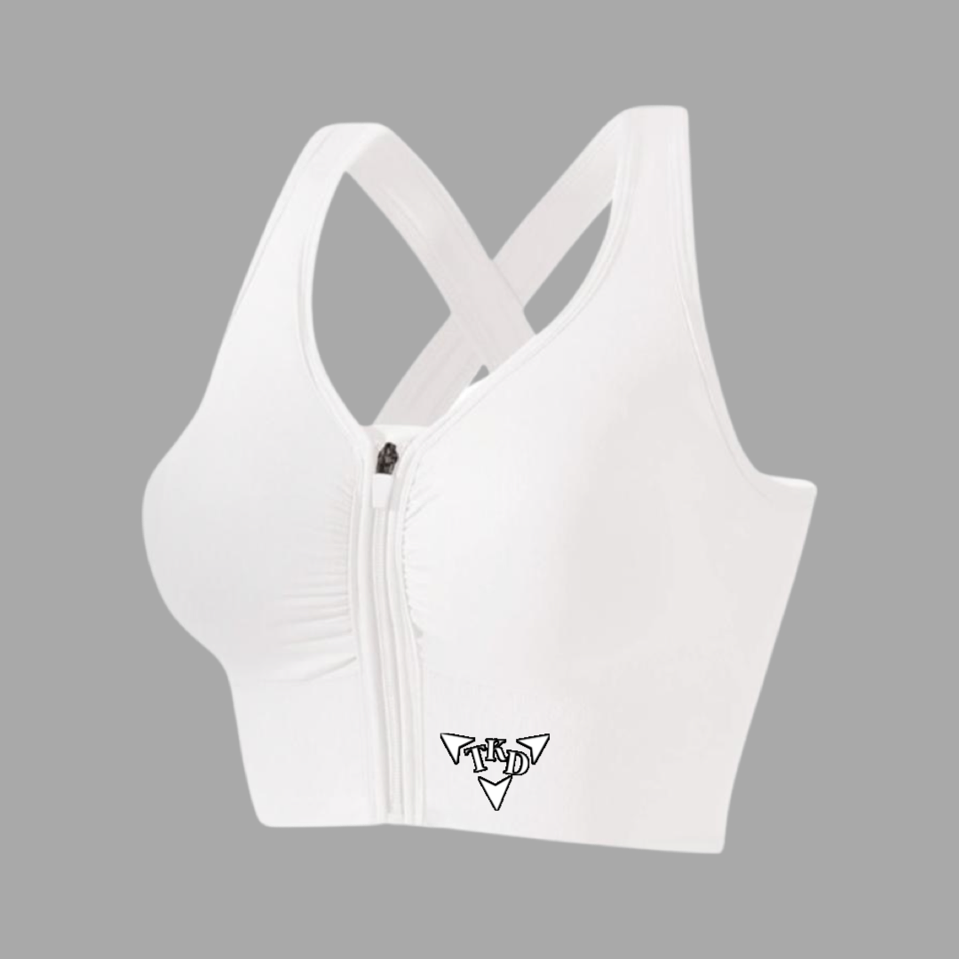 Women's Front Zipper Sports Bra