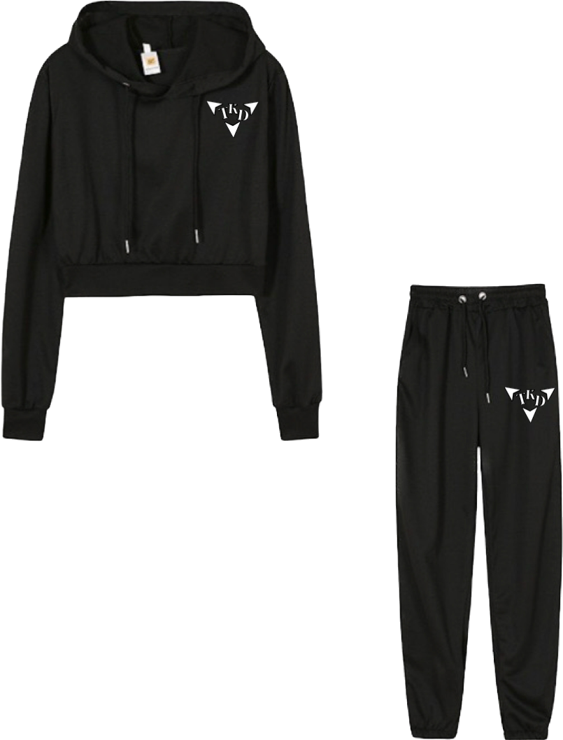 Women Crop Top Jogging Outfit