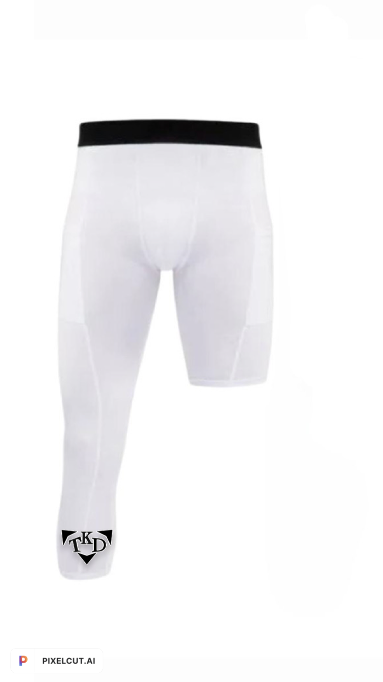 One Leg 3/4 Compression Basketball Pants