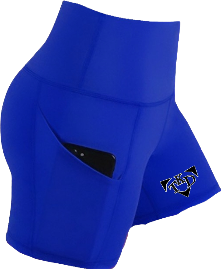 Women's Gym Compression Shorts With Pockets bc