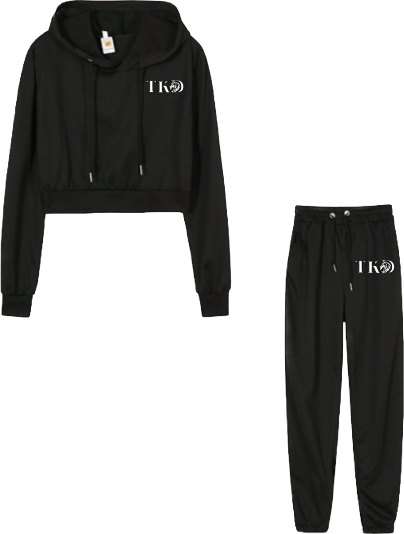 Women Crop Top Jogging Outfit